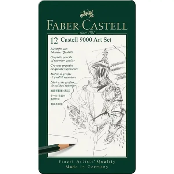 FABER-CASTELL Castell 9000 Art Set Grafitová tužka - plechová krabička 12 ks (119065)