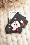 Dámské Ponožky S Santa Claus šedé 35-38