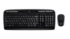 Logitech Wireless Desktop MK330 - FR černá / Klávesnice + myš / USB / FR verze (920-003968)