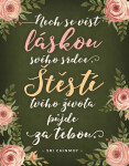 Magnet na lednici - Nech se vést láskou svého srdce. Štěstí tvého života půjde za tebou - Sri Chinmoy