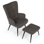 Relaxační křeslo, šedá, látka, AK-303B GREY2