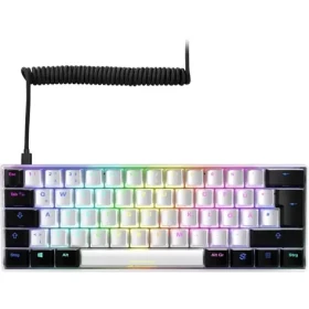 Sharkoon SKILLER SGK50 S4 bílá / herní klávesnice / mechanická / drátová / RGB / Kailh Red spinač / PT (4044951034666)