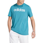 Tričko adidas Essentials Single Jersey Linear vyšitým logem IJ8655