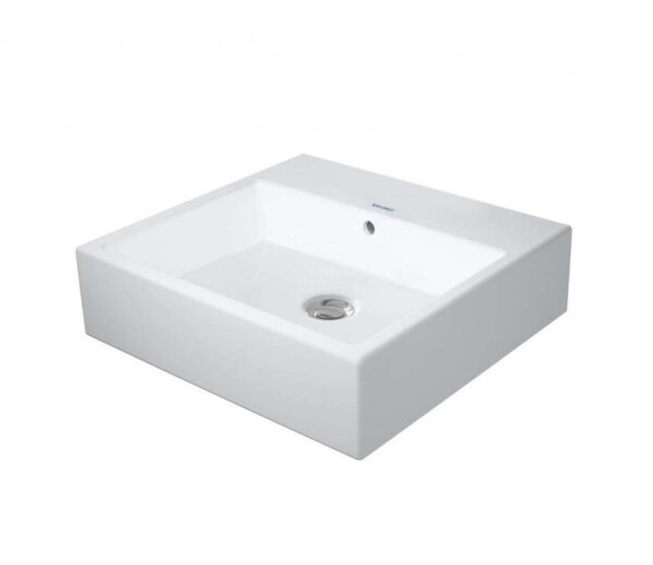 DURAVIT - Vero Air Umývátko 45x35 cm, s přepadem, bez otvoru pro baterii, WonderGliss, bílá 07244500601