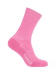 Dámské městské merino ponožky ICEBREAKER Wmns Lifestyle_Light Crew, Pop/Snow velikost: 35-37 (S)