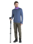 ICEBREAKER Mens Merino 260 Quantum IV LS Zip Hoodie, Dawn velikost: S