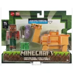 Mattel Minecraft 8 cm dvojbalení STEVE A OBRNĚNÝ KŮŇ