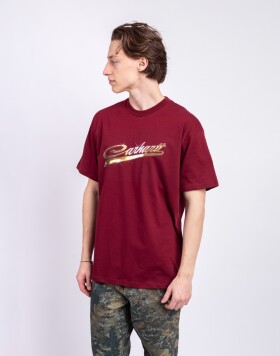Tričko Carhartt WIP S/S Vrooom T-Shirt Marsala