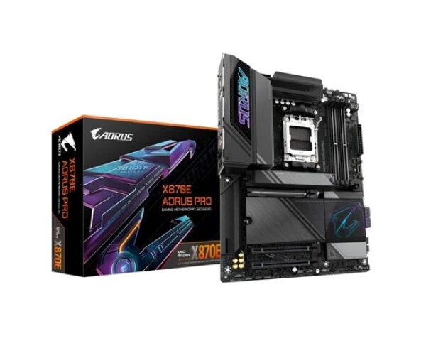 GIGABYTE MB Sc AM5 X870E AORUS PRO, AMD X870, 4xDDR5, 2xHDMI, 2xUSB4, WiFi EDF_1821548