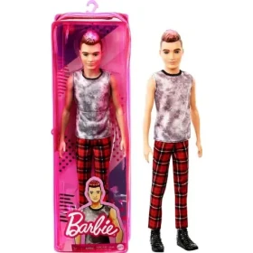 Mattel Barbie GVY29 Fashionistas - Ken a kostkované kalhoty