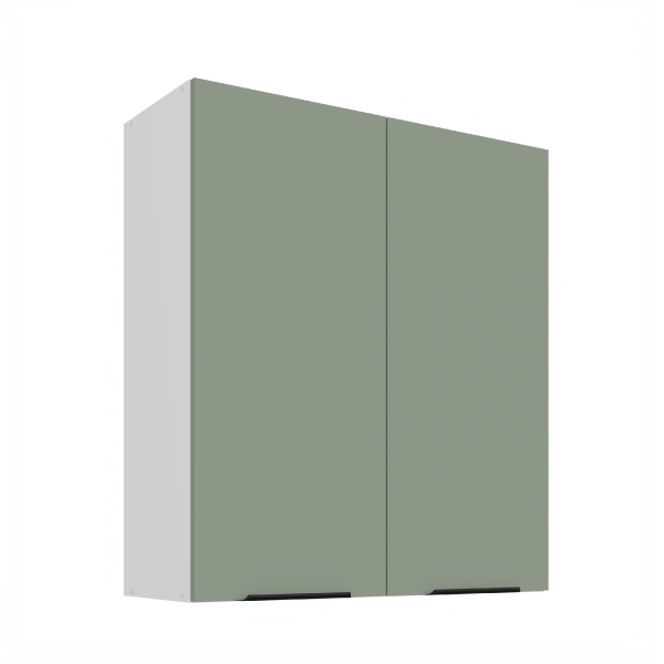 Horní skříňka Aria 80 G-90 2F Barva korpusu: Bílá, Barva dvířek: SA - Aquamarine AFM