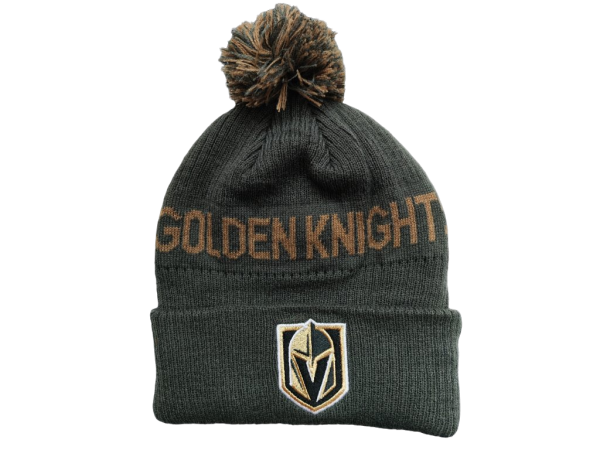 Outerstuff Dětská Zimní Čepice Vegas Golden Knights Cufed Knit With Pom