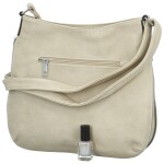 Stylová dámská koženková crossbody kabelka Folomija new, krémová