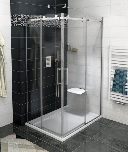 GELCO - DRAGON Obdélníkový sprchový kout 800x900 čiré sklo, GD4280-GD4290, rohový vstup GD4280-GD4290