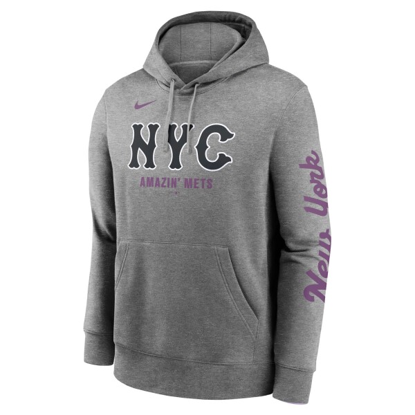 Nike Pánská mikina New York Mets MLB City Connect French Terry Club Hoodie Velikost: M