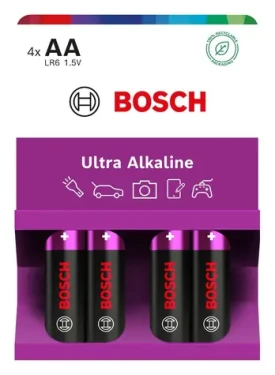 Bosch LR6UA4B/00 Ultra Alkaline AA 4 ks / Alkalická baterie / 1,5 V (8594162800063)