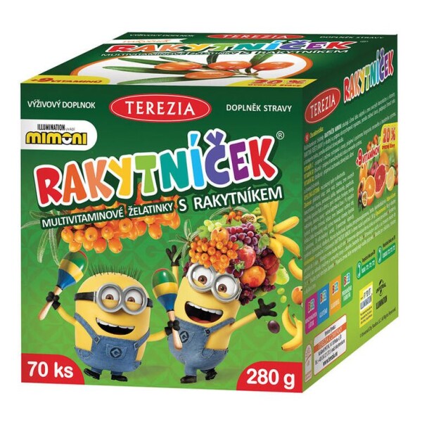 Terezia RAKYTNÍČEK želatinky MIMONI 70 želé bonbónů