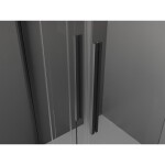 MEXEN/S - Velar L Duo sprchový kout, posuvné dveře 100 x 100, transparent, grafit kartáčovaná 871-100-100-02-03-66