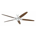 CasaFan CLASSIC ROYAL 180 BA Lack weiß/lichtgrau stropní ventilátor, 66 W, (Ø x v) 180 cm x 305 mm, hnědá (matná), 51802