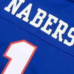 Nike Dětský dres New York Giants NFL Malik Nabers #1 Game Throwback Modrá (YOUTH)