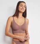 Dámská podprsenka ZERO Feel Bliss Bralette - BROWN - hnědá 1141 - SLOGGI BROWN L