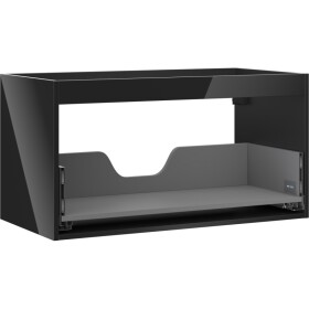 MEXEN - Box-A skříňka pro umyvadlo 90, 1 šuplík, černá lesk 91AX0-0900-470-1-70