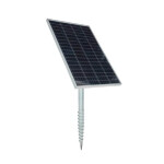 Premium sada solární ohradník - Kompletní přenosná schránka + 10J RF chytrý zdroj, panel 200 W