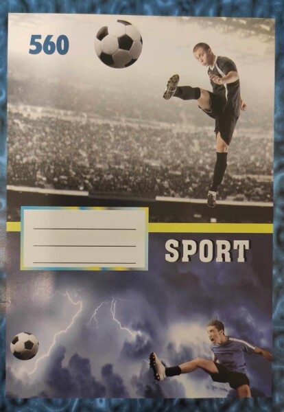 Corwell Corwell, 10540, školní sešit 560, nelinkovaný, 60 listů, A5, 1 ks Motiv: Číslo 2