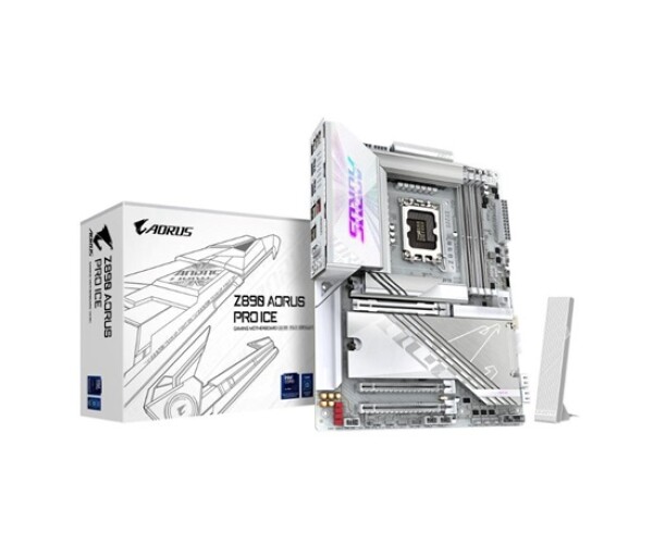 GIGABYTE MB Sc LGA1851 Z890 AORUS PRO ICE, Intel Z890, 4xDDR5, 1xHDMI, 2xThunderbolt, WiFi EDF_1706021