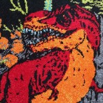 DumDekorace Moderní koberec do dětského pokoje s dokonalým motivem dinosaurů Šířka: 160 cm | Délka: 220 cm