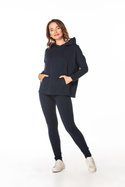 Tessita Woman's Sweatshirt T371 Navy Blue