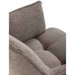 Židle jídelní, hnědá vodoodpudivá látka, černý matný lak, kovové nohy