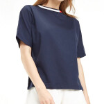 Dámské Tričko s krátkým rukávem UW0UW01621-416 - Tommy Hilfiger XS