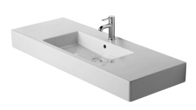 DURAVIT - Vero Umyvadlo 125x49 cm, s 1 otvorem pro baterii, alpská bílá 0329120000