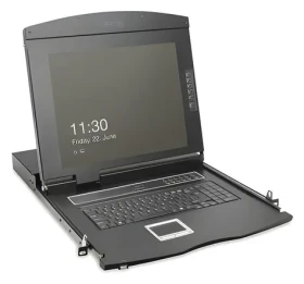 19" Digitus Modulární konzole CH klávesnice / KVM konzole / TFT / Full HD / 16x HDMI / Touchpad / 1U rack (DS-72221-7CH)