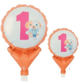 Balónek číslo 1 zvířátko 10 cm x 15 cm Balónek číslo 1 zvířátko 10 cm x 15 cm