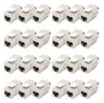 Digitus DN-93615-24 stříbrná/bílá / Keystone modul / Cat.6a / stíněný / RJ-45 / LSA / 24 ks (DN-93615-24)