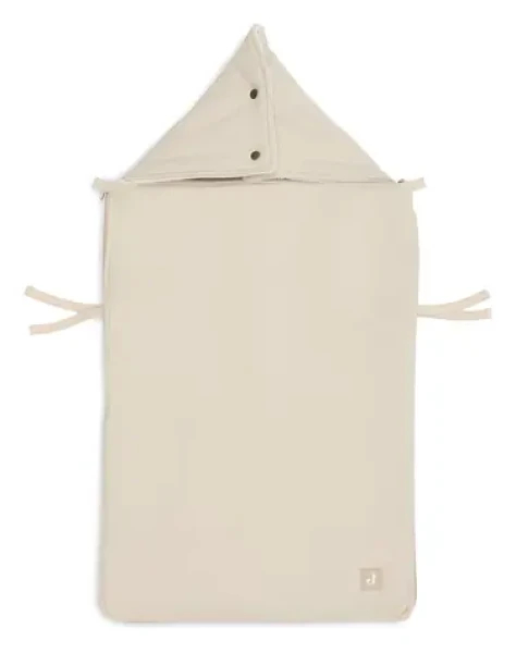 Jollein Fusak do autosedačky Little Waffle Sand / od narození / 42×82 cm / bavlna+fleece (025-811-68158)