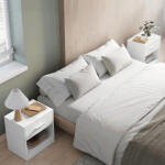 Odkládací stolek 39x28x41cm, mdf ANT-E1081 WT