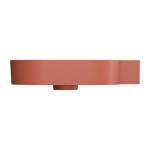 OMNIRES - OVO M+ umyvadlo na desku/závěsné - pravé, 64 x 44 cm, terracotta mat; OVO645UWPTE