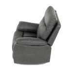 Polohovací křeslo, šedá, látka vintage, TV-4092 GREY3
