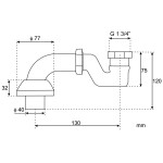 KERRA - Odtok vanový EMP SWCH (chrom) 5906365579388