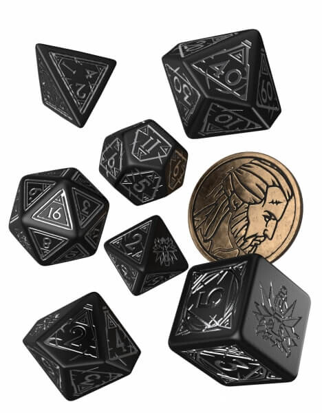 Sada kostek Zaklínač - The Witcher Dice Set Geralt - Silver Sword