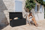 TOOMAX PORTOFINO zahradní plastový úložný box 340 L - grafit