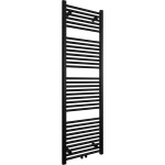 CERANO - Koupelnový radiátor Lincoln - středové připojení 50mm/boční - 484W - černá matná - 1600x500 mm CER-429565