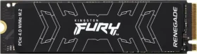Kingston FURY Renegade 1TB / NVMe PCIe 4.0 / M.2 2280 / 3D TLC / RW: 73006000MBs / IOPS: 900K1000K / MTBF 1.8mh / 5y (SFYRS/1000G)