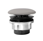 GSI umyvadlová výpust 5/4“, neuzavíratelná, keramická zátka, 5-65, tortora mat PVC05