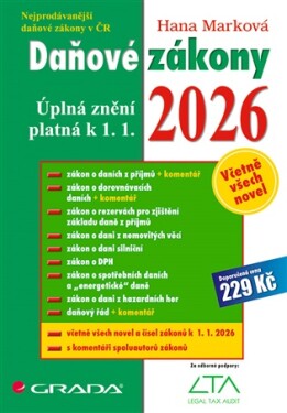 Daňové zákony 2026
