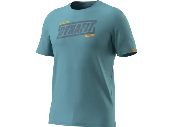 Dynafit Graphic Cotton pánské triko krátký rukáv Smoke Blue/Tabloid vel. XL