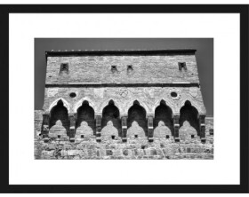 Rámovaný obraz Porta San Giovanni, černobílý